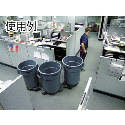 Erector Round Brute Container Dolly, Quiet Type, 1867534, 1 pc