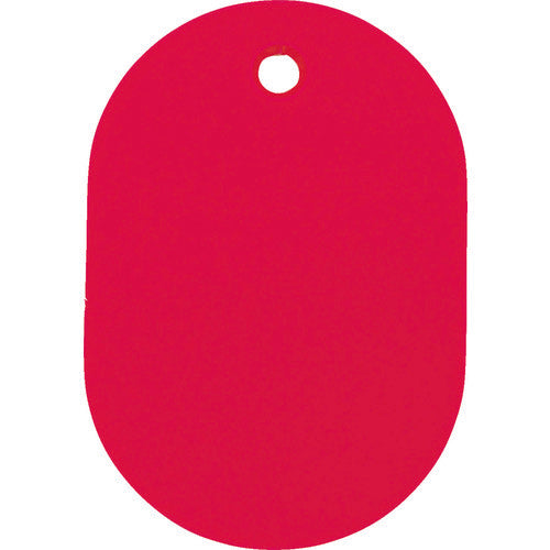 TRUSCO Small oval bills 45 x 30 mm 5 pieces Red TKFS-R 1 PK