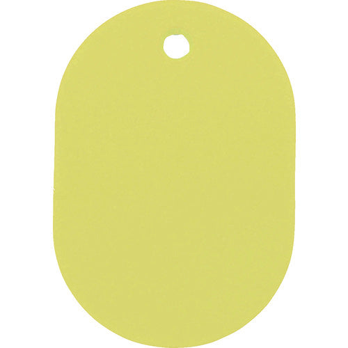 TRUSCO 小判札 大 60X40mm 5枚入 黄色 THFL-Y 1 PK