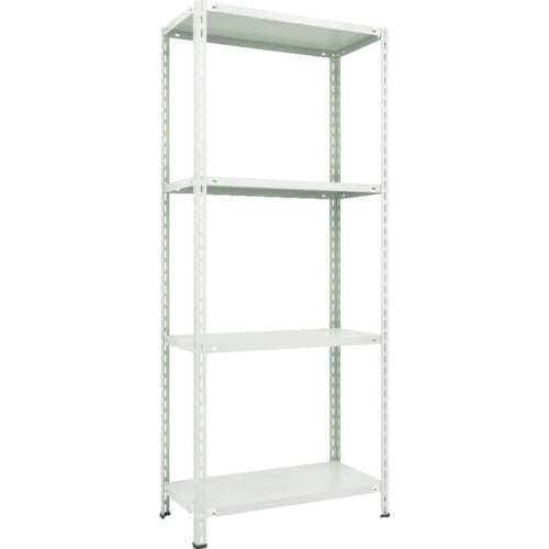 TRUSCO Steel Rack Lightweight Shelf Middle Shelf Boltless Type 1200 x 300 x 2100 4 Tiers Neo Gray L74V-14 1 Unit