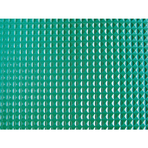 TRUSCO 塩ビマット ピラミッド グリーン 1.5mmX915mmX20m TEPM-920-GN 1 巻