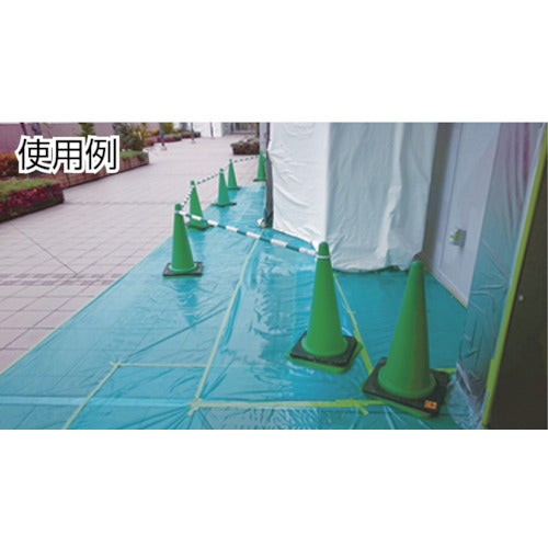 TRUSCO Non-slip protective sheet, green, 0.03mm x 1m x 100m, TNSS-3110, 1 roll