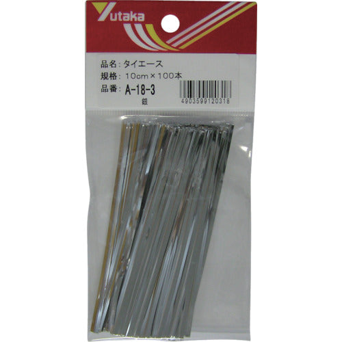 유타 카메이크 결속 타이 타이에이스 10cm×100개 은 TA18-3 1개