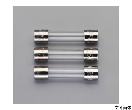 125Vx1.0A/φ5.2mm tube fuse (fast acting type/3 pieces) EA758ZW-201 1pk