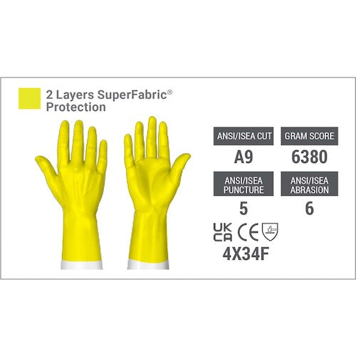 HEX ARMOR Cut-Resistant Gloves Hercules 400R6E M 754074 1 pair