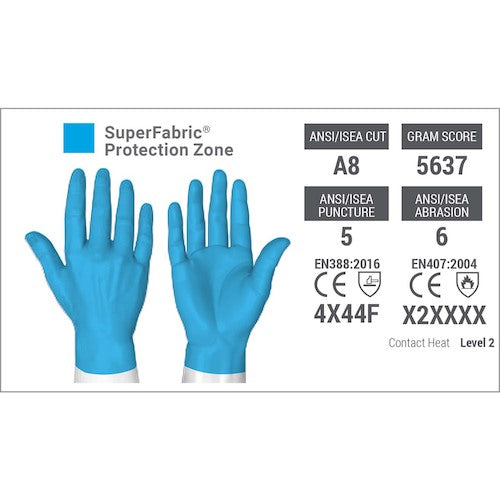 HEX ARMOR Cut-Resistant Gloves Steel Leather 9 5039 LL 754096 1 pair