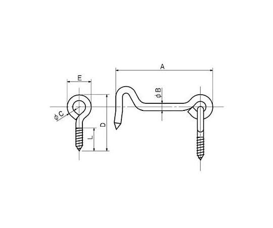 75mm アオリ止め(ステンレス製/5個) EA951LZ-75 1袋