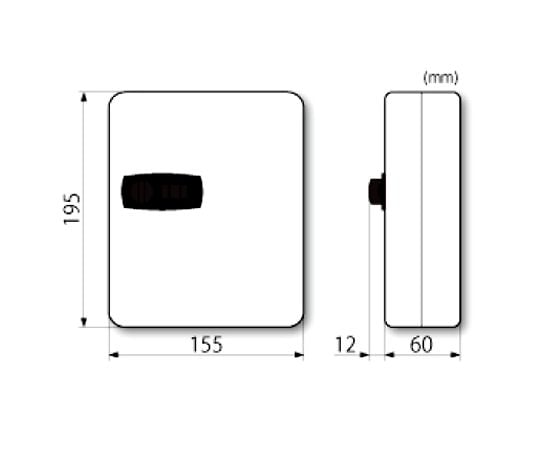 155x 60x195mm Keyboard Box (Dial Lock Type/17 Keys) EA956VE-61 1pc