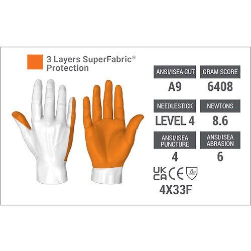 HEX ARMOR Cut and needle resistant gloves Point Guard X6044 L 754198 1 pair