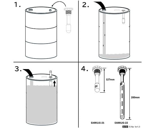 127mm 플로트 게이지 (돔 캔용) EA991JG-21 1개