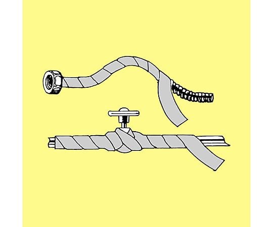 25mmx10m/3mm 두께 단열 점착 테이프(에어로테이프) EA997NC-25 1권