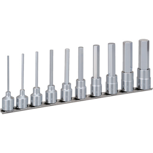 TONE 롱 헥사곤 소켓 세트(홀더 첨부) 10pcs HH410LA 1 S