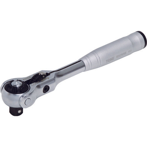 TONE Short Swivel Ratchet Handle (Hold Type) 144 teeth equivalent 9.5mm socket Total length 170mm RH3VHS 1 pc