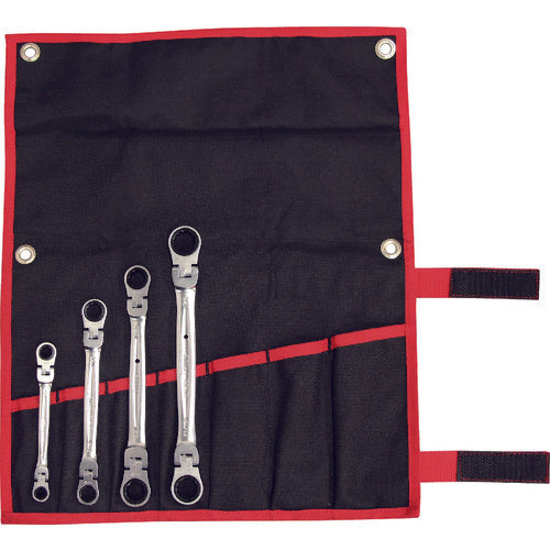 TONE 両首振ラチェットめがねレンチセット インチサイズ RMFWB400 1 S