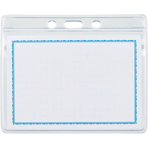 TRUSCO ソフト名札ケースファスナー付 特大サイズ 10枚入 TNH-31 1 袋