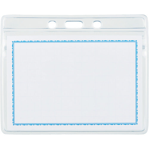 TRUSCO ソフト名札ケースファスナー付 名刺サイズ 10枚入 TNH-32 1 袋