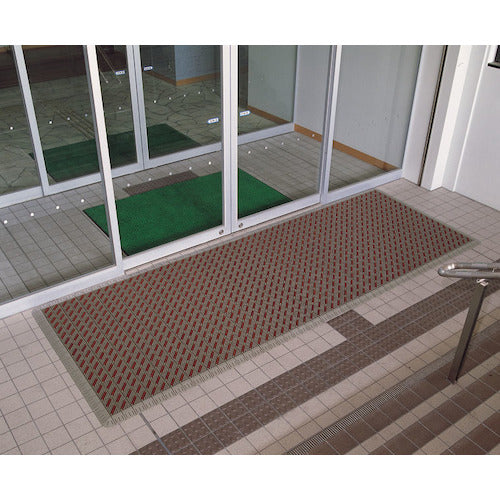 テラモト カラーブラッシュ 専用角ふち 茶 MR-096-890-4 1 個