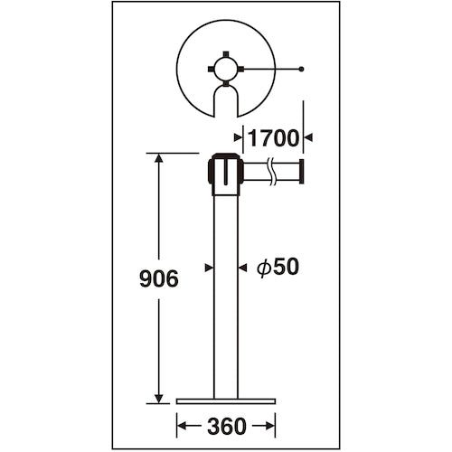 Teramoto Belt Partition Stand D (Steel) Black Belt SU-660-510-7 1 unit