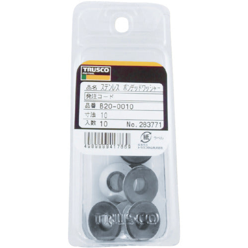 TRUSCO Bonded Washer Stainless Steel M8 15pcs B20-0008 1PK