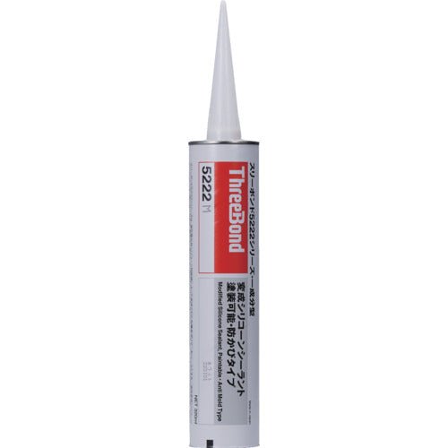 THREEBOND Modified Silicone Sealant TB5222M 320ml White Paintable Type (5222ME) TB5222ME 1 Bottle