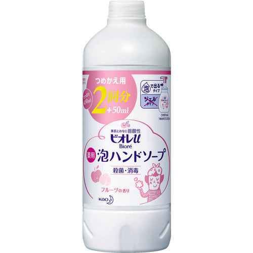 Kao ビオレu泡ハンドソープ フルーツの香り 詰替450ml 236593 1 個