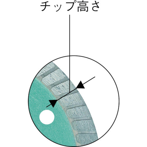 모토유키 다이아몬드 커터 글로벌 톱(건식) 타일용 외경 105×날 두께 1.2mm GDS-TA-105-1.2 1장
