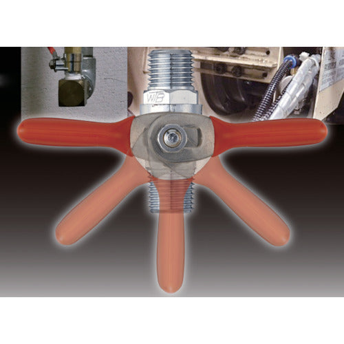 WTB ボールバルブ オレンジボールコック 接続口径D1×D2:R1/4×R1/4 WMH-208P 1 個