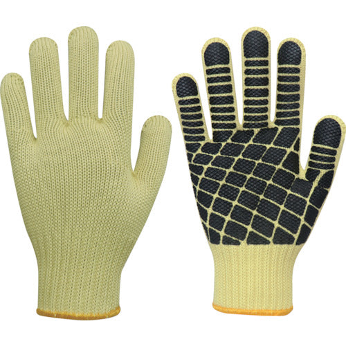 복덕 내절창 장갑 미끄럼 방지 장갑 하이퍼 레스큐 아라미드 두꺼운 옐로우 L 210-L 1 쌍