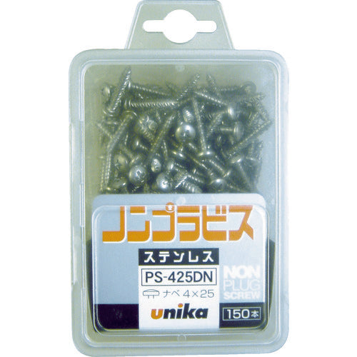 UNIKA Plugless Anchor Non-Plastic Screw Stainless Steel Pan Head B Drillless PS-535DN (50 Pieces) PS-535DN 1 PK
