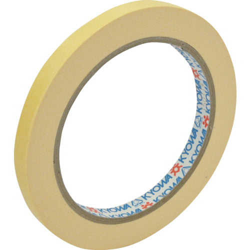 パイロン バッグシーリングテープ 紙 黄 9mm×50m 厚さ0.07mm HU-001-2 1 巻