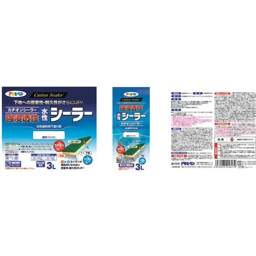 Asahipen Strong Penetrating Water-Based Sealer 3L Clear 458179 1 pc