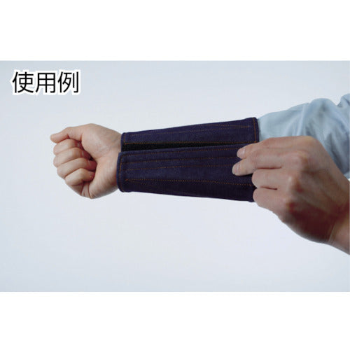 TRUSCO デニム製手首カバー 厚手タイプL TKGH-L 1 双