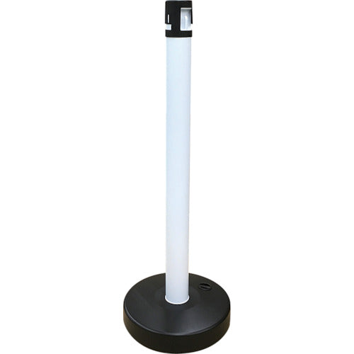 CAR-BOY Color Plastic Pole Set Cap Black Pillar White Base Black CP-05CL0915 1 S