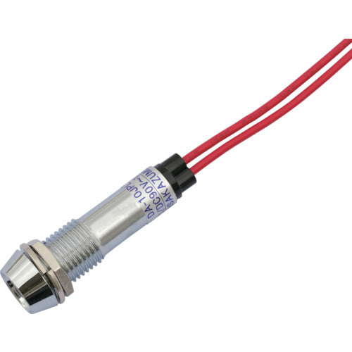 Sakazume LED indicator light DA-10JPL (AC/DC 100V connection) Φ10 Red DA-10JPL-AC/DC100V-R 1 piece