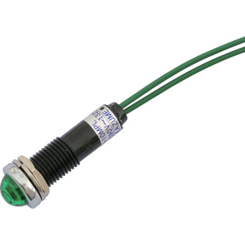Sakazume LED indicator light DA-10MPL (AC/DC 100V connection) Φ10 Green DA-10MPL-AC/DC100V-G 1 piece