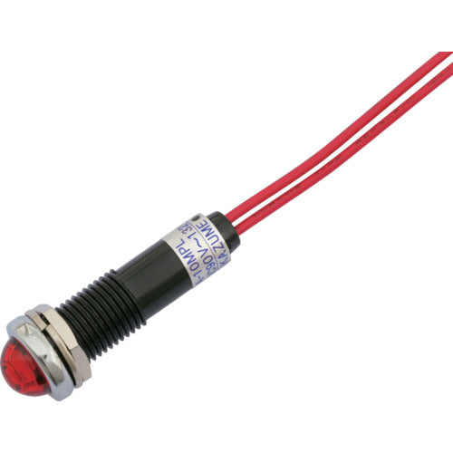Sakazume LED indicator light DA-10MPL (AC/DC 100V connection) Φ10 Red DA-10MPL-AC/DC100V-R 1 piece