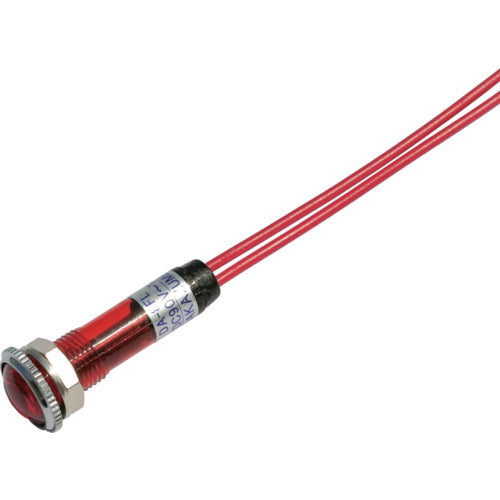 사카즈메 LED 표시등 DA-8FL-4 (AC/DC100V 접속) Φ8 적색 DA-8FL-4-AC/DC100V-R 1개