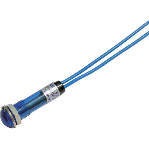 Sakazume LED indicator light DA-8FL (AC/DC 100V connection) Φ8 Blue DA-8FL-AC/DC100V-B 1 piece