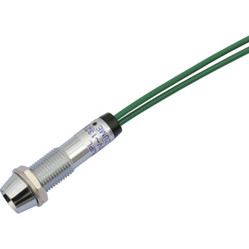 사카즈메 LED 표시등 DA-8JPL (AC/DC100V 접속) Φ8 녹색 DA-8JPL-AC/DC100V-G 1개