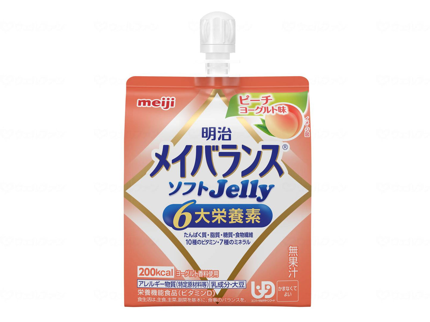 Meiji Meiji Mei Balance Soft Jelly Peach Yogurt Flavor