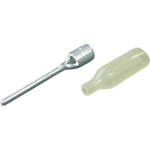 TRUSCO Insulated Capped Rod Type Bare Crimp Terminal Length 32.5 (10 Pieces) T-TC5.5-21ST-C 1 PK