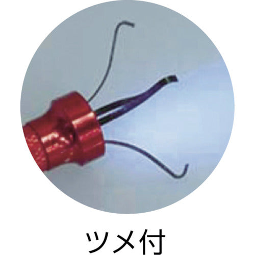 TONE Magnetic Hand Pickup Tool with LED Total Length 615mm Magnet Diameter 13mm PT02 1 piece