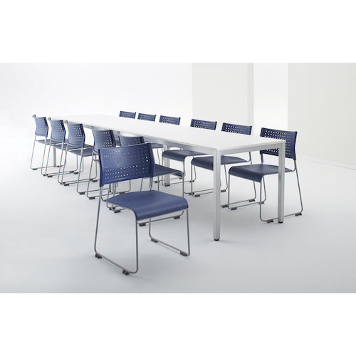 IRIS CHITOSE Meeting Chair, Resin Back and Seat, Black, ASL-110PP-BK, 1 Chair