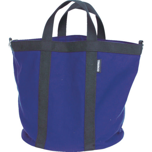 TRUSCO Soft Tough Electrician Bucket Φ350X350 Navy TSDB-350-NV 1 pc