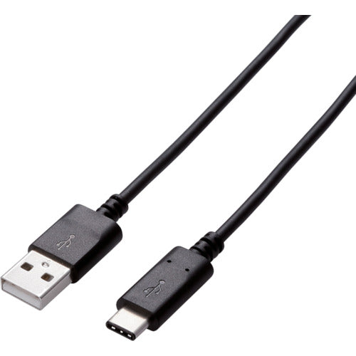 ELECOM USB2.0 케이블 A-C 타입 인증품 3A 출력 0.5m U2C-AC05NBK 1개