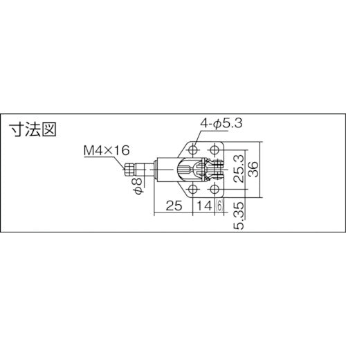 양육 가로 누름형 토글 클램프(31402) ISK-060 1개