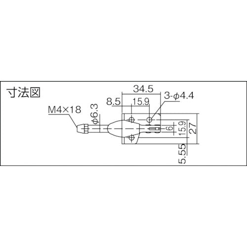 育良 横押し型トグルクランプ(31403) ISK-SL100 1 個