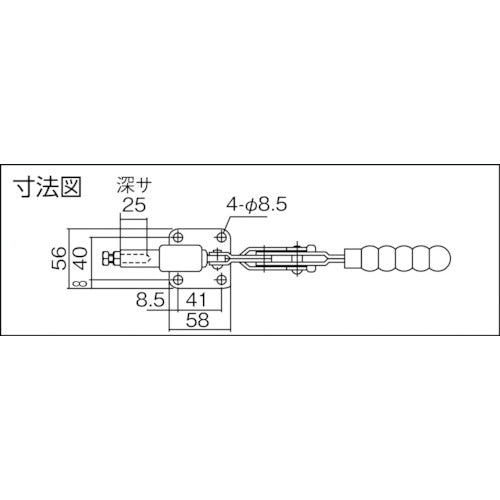 育良 横押し型トグルクランプ(31411) ISK-X60 1 個