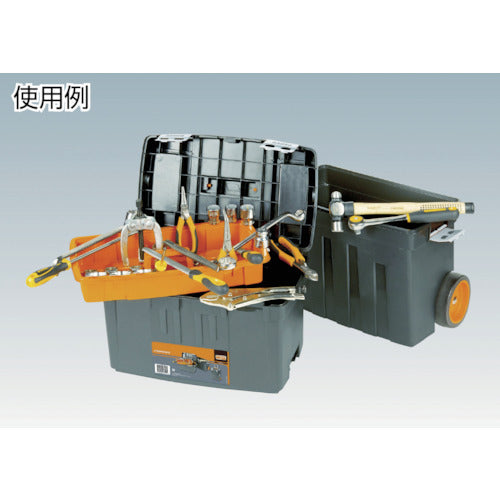 バーコ ヘビーデューティー仕様キャスター付きプラスチックボックス 4750PTBW47 1 個