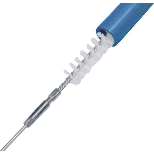 TRUSCO Tube Brush Spiral Type Nylon Φ32 CB-32N 1 Piece